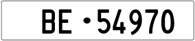 Trailer License Plate